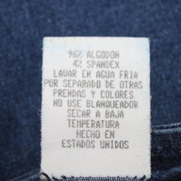 VTG C'EST TOI USA YOUTH GIRLS DENIM JEANS SZ 5 BACK ZIP FLAT FRONT BLUE 90's - Picture 14 of 14